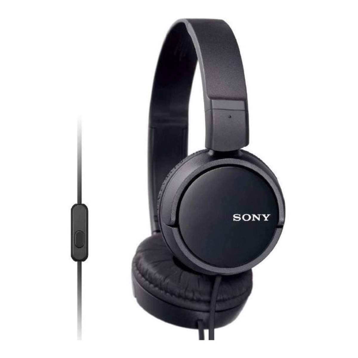 Накладные наушники с гарнитурой MDR-ZX110 (черные)