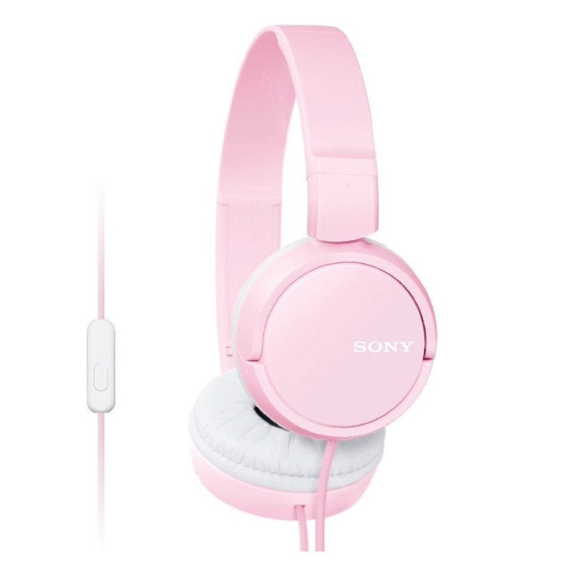 Накладные наушники с гарнитурой MDR-ZX110 (розовые)