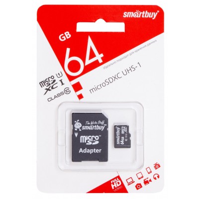 Карта памяти Smart Buy microSDXC (Class 10) 64GB