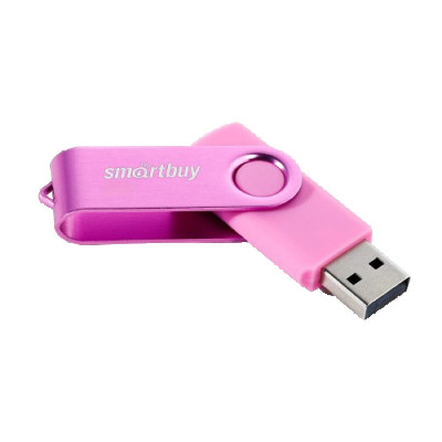 USB флэш-диск 2.0 Smartbuy 064GB Twist Pink