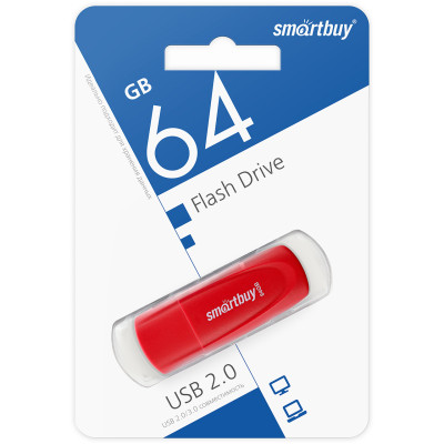 USB флэш-диск Smart Buy 64GB Scout Red