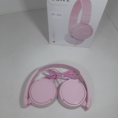 Накладные наушники с гарнитурой MDR-ZX110 (розовые)