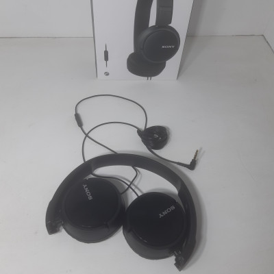 Накладные наушники с гарнитурой MDR-ZX110 (черные)